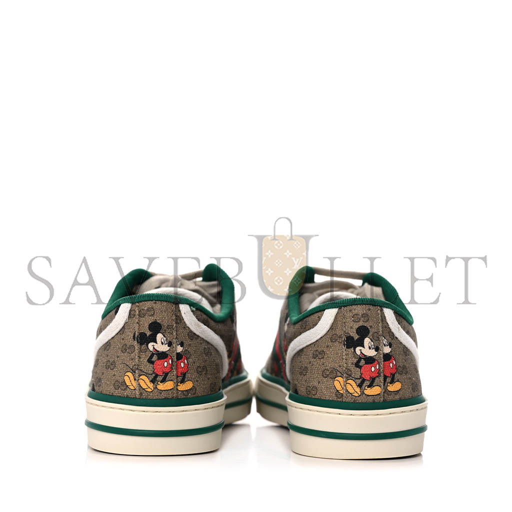 g*u*i x disney mini vintage gg S*p*e monogram mickey mouse 1977 tennis sneakers